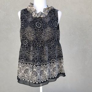 Anna Sui Sleeveless Blouse Size Small